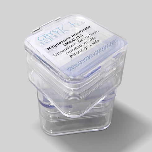 Magnesium Aluminate (MgAl2O4) Spinel Crystal Substrates (5pack)